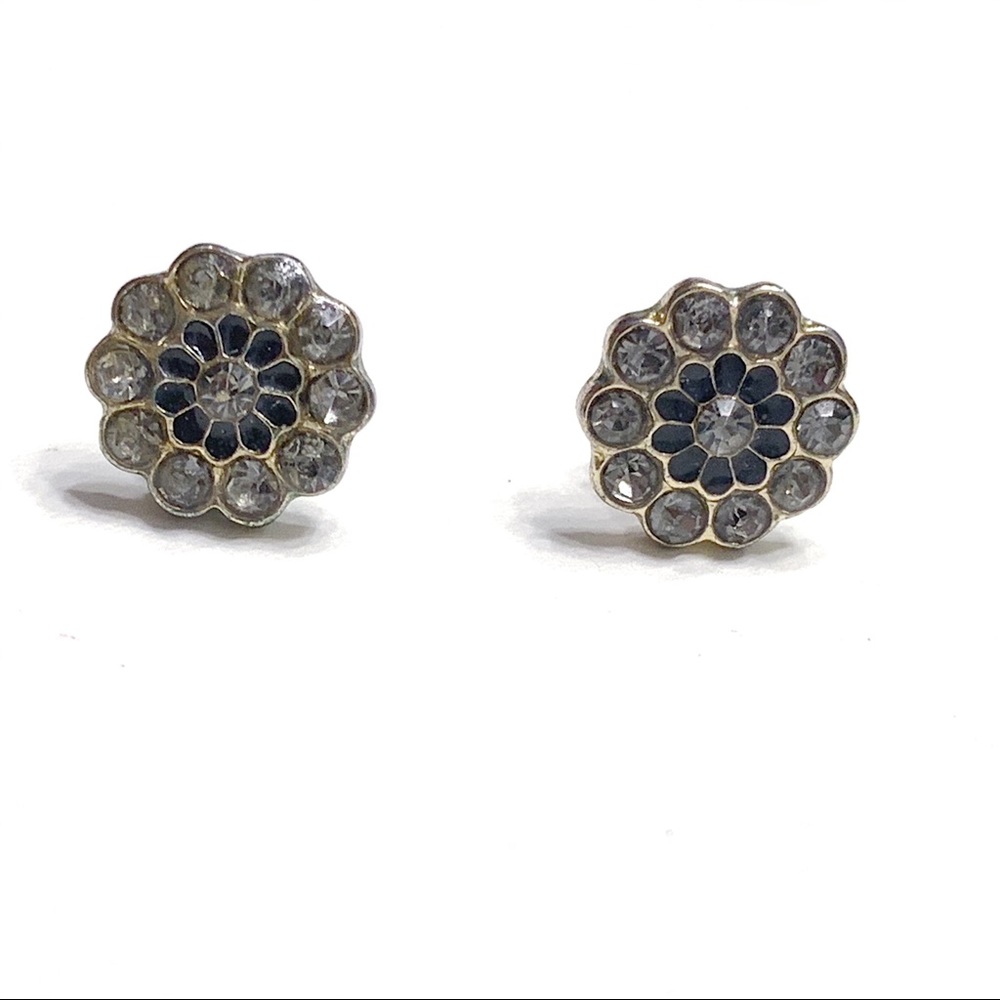 Black Floral Earrings